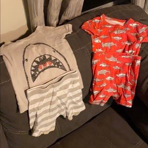 Shark summer pjs